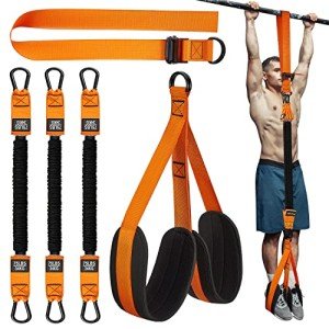 Pull Up Assistance Bands, Heavy Duty Resistance Band for Pull Up Bar, Adjustable Weight/Size with Fabric Feet/Knee Rest, Bands for Pull Up Assist for Strength Training, Patented Pull Up Assist Band