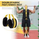 Pull Up Assistance Bands, Adjustable Heavy Duty Resistance Band for Pull Up, 3 Pull Up Bands, Comfortable Fabric Feet/Knee Rest, Assistance Bands for Pull-Up, Home Fitness, Body Stretching, Chin Up