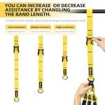 Pull Up Assistance Bands, Adjustable Heavy Duty Resistance Band for Pull Up, 3 Pull Up Bands, Comfortable Fabric Feet/Knee Rest, Assistance Bands for Pull-Up, Home Fitness, Body Stretching, Chin Up