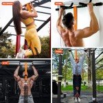 Pull Up Assistance Bands, Heavy Duty Resistance Band for Pull Up Bar, Adjustable Weight/Size with Fabric Feet/Knee Rest, Bands for Pull Up Assist for Strength Training, Patented Pull Up Assist Band