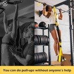Pull Up Assistance Bands, Adjustable Heavy Duty Resistance Band for Pull Up, 3 Pull Up Bands, Comfortable Fabric Feet/Knee Rest, Assistance Bands for Pull-Up, Home Fitness, Body Stretching, Chin Up