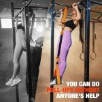 Pull Up Assistance Bands, Heavy Duty Resistance Band for Pull Up Bar, Adjustable Weight/Size with Fabric Feet/Knee Rest, Bands for Pull Up Assist for Strength Training, Patented Pull Up Assist Band