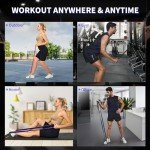 YONKFUL Pull Up Assistance Bands Set 120 LBS - 200 LBS, Long Resistance Bands for Pull Ups Working Out, Gym Workout Bands for Men Exercise Muscle Training and Shape Body - Carry Bag Included