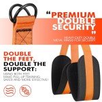 Pull Up Assistance Bands, Heavy Duty Resistance Band for Pull Up Bar, Adjustable Weight/Size with Fabric Feet/Knee Rest, Bands for Pull Up Assist for Strength Training, Patented Pull Up Assist Band