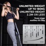 Innstar Pull Up Assistance Bands, 3 Heavy-Duty Adjustable Pull Up Bands Set, Pull Up Bands Assistance Bands for Enhanced Strength Training - Patent (Black 165lbs Adjustable Resistance)