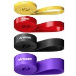 WHATAFIT Resistance Bands, Exercise Bands，Pull up Assistance Bands, Work Out Bands for Men and Women Fitness, Strength Training Home Gym Equipment,red,Yellow,Black,Purple