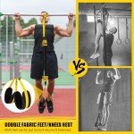 Pull Up Assistance Bands, Heavy-Duty Pull Up Resistance Bands of Adjustable Resistance & Height with Dual Stable Foot Support Pedals, Support to Assist Beginners in Pull Up Workout(70-280LBS) -Yellow