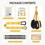 Adjustable Pull Up Assistance Bands with Fabric Feet Mats for Strength Training, Pull-Up Bar Workouts, and Resistance Training