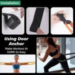 Resistance Bands, Exercise Bands Resistance, Pull Up Bands, Pull Up Assistance Bands, Workout Bands Resistance for Men & Women, Resistance Bands for Working Out, Muscle Training(6 Pcs)