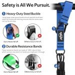 Pull Up Assistance Bands, Heavy Duty Assisted Pull Up Bands for Pull Up Assist, Adjustable Weight/Size with Fabric Feet Mats, Upgrade Pull Up Assist Bands for Strength Training