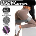 Fabric Resistance Bands for Working Out - Exercise Bands for Women and Men, Booty Bands for Legs and Butt, Yoga, Pilates, Rehab, Fitness and Home Workout