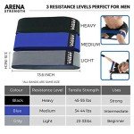 Arena Strength Fabric Glute Bands - Hip Bands for Legs and Butt (3 Pack) Hip Resistance Bands for Men | Leg Resistance Bands for Working Out Including Workout Guide & Travel Case