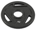Signature Fitness Cast Iron Weight Plates - 5LB Set