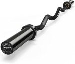 RitFit 47" EZ Curl Barbell for Weightlifting