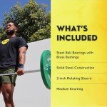 HulkFit 7-Foot Olympic Barbell - 700 lb Capacity