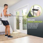ProsourceFit Tube Resistance Bands Set 2 - 20 LB with Attached Handles, Door Anchor and Exercise Guide Full-Body Exercises and Home Workouts