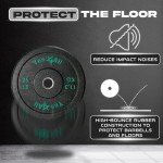 Yes4All Olympic Rubber Bumper Plate Set - 100LB