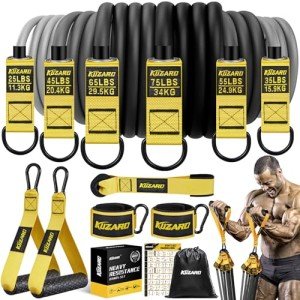 Resistance Bands for Working Out, 300lbs 360lbs Heavy Exercise Bands with Handles, Workout Bands for Men, Weight Bands Set for Muscle Training, Strength, Slim, Yoga, Home Gym Equipment