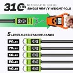 Resistance Bands, 310 lbs Heavy Duty Bands for Working Out, Exercise Bands with Handles,Workout Bands for Men, Fitness Bands for Home Workouts,Muscle Training, Strength, Slim, Yoga