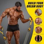 Resistance Bands, 350lbs Heavy Exercise Bands with Handles, Workout Bands Set for Working Out Men, Fitness Weight Bands for Strength Training, Stretching, Slim, Physiotherapy