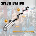 EZ Curl Barbell for Home Gym Fitness