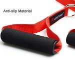 Coolrunner 2 Pair Resistance Band Handles Grips Fitness Strap Wide Design Heavy Duty Cable Handles with Solid ABS Cores, Heavy Gauge Welded D-Rings (4-Piece Set)
