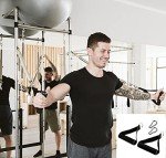 2 Pairs Premium Exercise Pull Handle Resistance Bands Handles with Solid Locks,Soft Foam Wrapped Heavy Duty Handles with Strong Nylon Belt Grips Fitness Strap for Yoga Exercise Gym Resistance Training