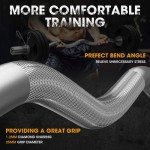 47" Olympic EZ Curl Bar for Weight Lifting