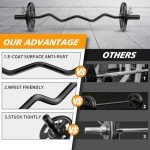 47" EZ Curl Barbell for Home Gym Workouts