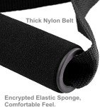 2 Pairs Premium Exercise Pull Handle Resistance Bands Handles with Solid Locks,Soft Foam Wrapped Heavy Duty Handles with Strong Nylon Belt Grips Fitness Strap for Yoga Exercise Gym Resistance Training