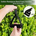 Goliton Resistance Band Door Anchor Secure Door Anchor Accessory Replacement and 2X Resistance Band Handles Exercise Band Handles Works with Resistance Band to Create Your Home Gym