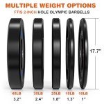 XDDIAS Olympic Bumper Plates for Weightlifting