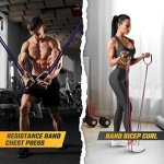 Yes4All 360 Rotation Metal Resistance Bands Handles, Pull Up Handle with Extra-Gripped Knurled Surface, Heavy Duty Industrial Grade Steel Stretch Attachment Handles for Elastic Band Workouts Home Gym