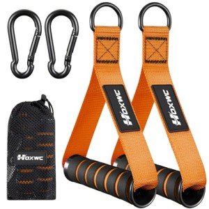 Cable Handles Gym Equipment, Heavy Duty Resistance Band Handles, Replacement Exercise Handles for Cable Machine, Pulley System, Strength Trainer, Pull Down Workout, Home Gym Cable Attachments