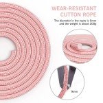 Adjustable Weighted Jump Rope for Fitness (Pink)