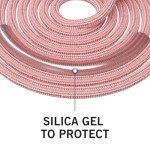 Adjustable Weighted Jump Rope for Fitness (Pink)