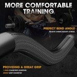 FEIERDUN 47" Olympic EZ Curl Bar for Weightlifting