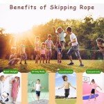 TYSISKNO Kids Jump Rope Set - 2.5m, Soft Beads