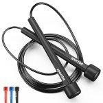 Sportbit Adjustable Jump Rope with Bag & eBook