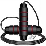 Adjustable 9ft Weighted Jump Rope for Home Gym