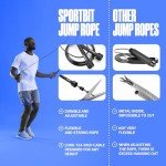 Sportbit Adjustable Jump Rope with Bag & eBook