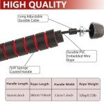 Adjustable 9ft Weighted Jump Rope for Home Gym