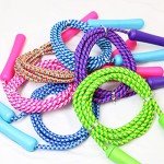 Colorful Adjustable Jump Rope Set for Kids