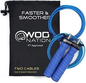 Adjustable Speed Jump Rope for Double Unders