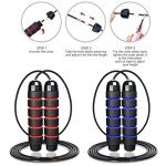 Speed Jump Rope for Fitness - Red & Blue