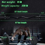 47" EZ Curl Bar for Home Weight Lifting