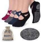 Non-Slip Yoga Socks for Women with Straps