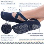 Non-Slip Yoga Socks for Women with Straps