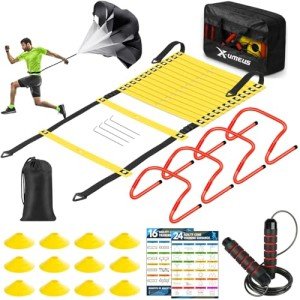 Agility Ladder Training Set with Hurdles & Cones