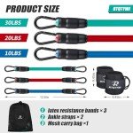 Adjustable Ankle Resistance Bands Set - 60LB